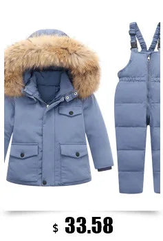 2024 Winter Thicken warm Down jacket Girls clothing kids toddler girl clothes Parka Hooded Children Outerwear Coats snow suit