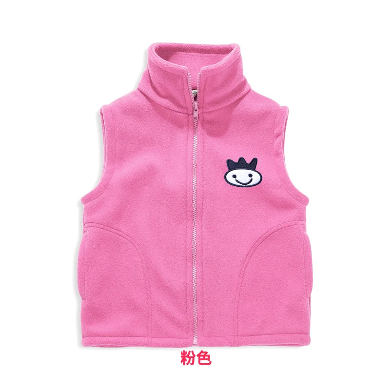 Solid Cartoon Sweater Tank Boy Girl Toddler Kid Baby Spring Autumn Sweater V-Neck Knit Top Fall Fashion Vest Knitwear Clothes