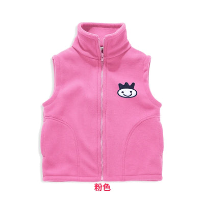 Solid Cartoon Sweater Tank Boy Girl Toddler Kid Baby Spring Autumn Sweater V-Neck Knit Top Fall Fashion Vest Knitwear Clothes