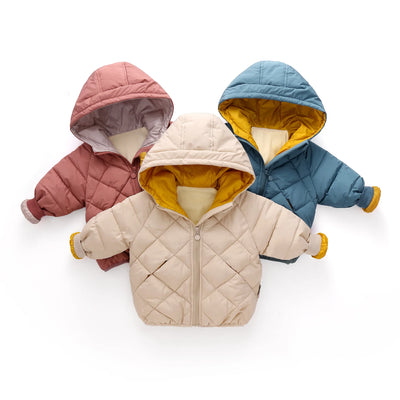 Casual Baby Girls Winter Clothes Kids Light Down Coats with Hoodie Spring Girl Jacket Toddler Children Clothing for Boys Coat