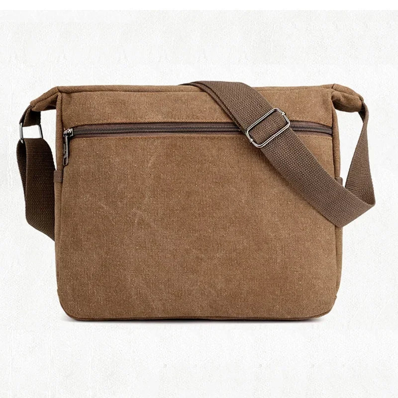 New Fashion Men Canvas Crossbody Shoulder Messenger Bags Man Cross Body Bag Casual Multi Function Portable Male Bags