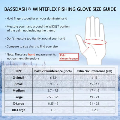 BASSDASH WinteFlex Insulated Convertible Mittens Fingerless Gloves Water Resistant for Men Women Cold Weather Fishing Hiking