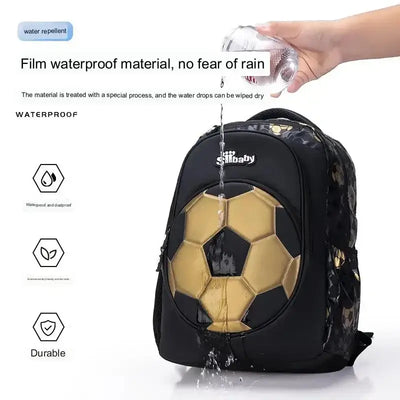 Football School Bags for Boys Shoulder Backpack Bagutte Children Spinal Protection Light Big Capacity Waterproof Backpack Kids