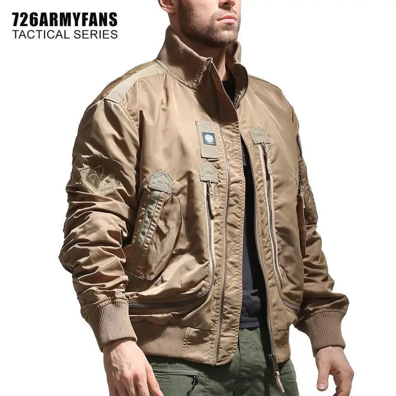 Ma-1 MA-1 Functional Bomber Jacket Men's Autumn 2024 Retro Oversized Baseball Suit Coat Brand Clothing Men's Short Jacket