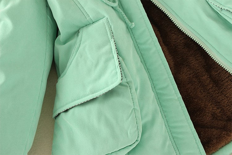 2024 New Autumn Winter Women Cotton Jacket Padded Casual Slim Coat Emboridery Hooded Parkas Wadded Warm Overcoat