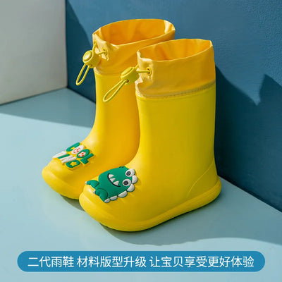 EVA Waterproof Rain Shoes Kids Infant Rain Boots Non-slip Baby Sneaker Cartoon Boy Girl Toddler Waterproof Children Shoes Summer