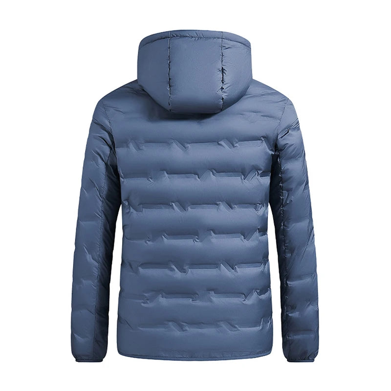 Men's White Duck Down Jacket Warm Thick Windproof Puffer Jacket Winter New Men Hooded Waterproof High Quality Thermal Parka Male