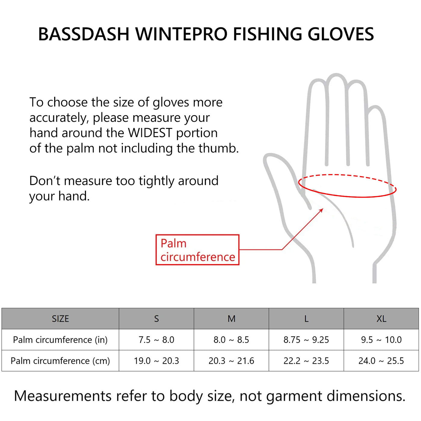 Bassdash WintePro Insulated Fishing Gloves Water Repellent with Fleece Lining Cold Weather Winter Gloves for Men Women