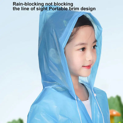 Boys Rain Jacket Rain Poncho Reusable Rain Jacket Girls Toddler Raincoat Skin-Friendly Waterproof Rain Jacket Boys Kids Rain