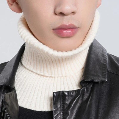 Men Fake Collar Winter Knitted False Collar Scarf Woolen Neck warmer Women Turtleneck Cycling Windproof Detachable Fake Collars