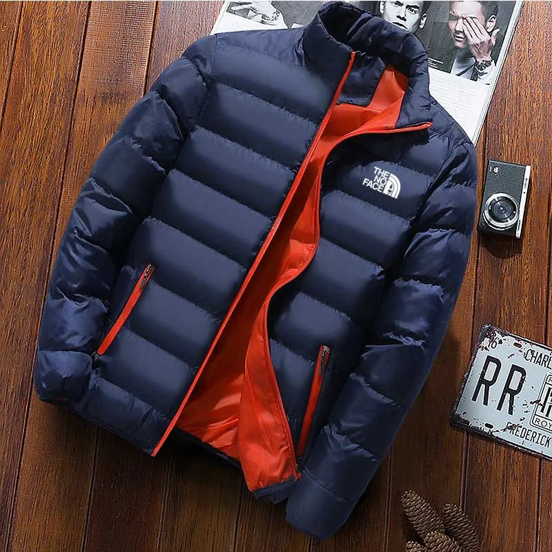 Winter New Thick Men Warm Parka Jackets Casual Men's Outwear Coats Solid Stand Collar Male Windbreak Cotton Padded Down Jacket