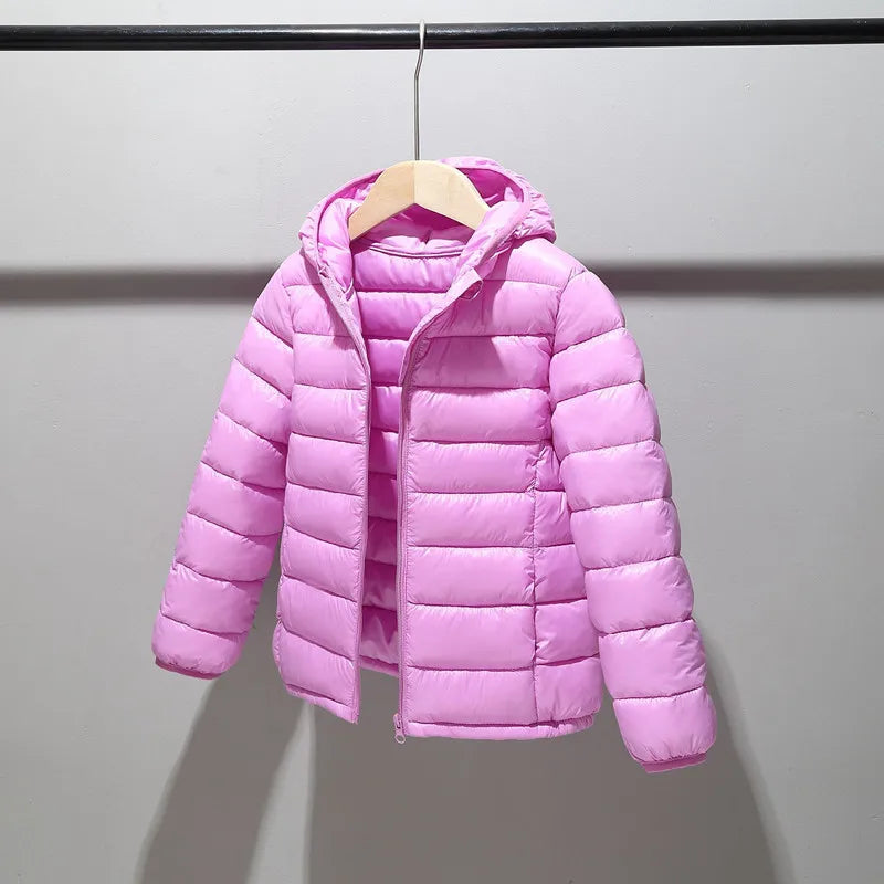 Autumn Winter Kids Down Jackets For Girls Children Clothes Warm  Coats For Boys Toddler Girls Outerwear Clothes 2-12 Years