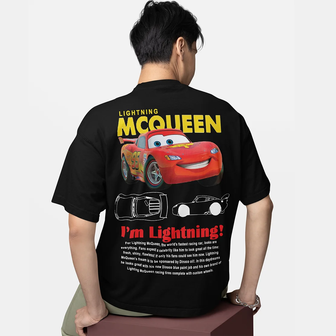 Fun Sally I'm Lightning Car Outfit T Shirt for Men Women Mcqueen Tee Shirt 100% Cotton New Arrival Clothing Love Gift For Couple