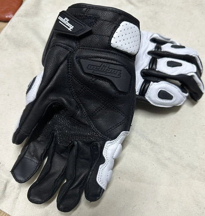 Motorcycle Gloves Black Racing Genuine Leather Motorbike White Road Riding Team Glove Men Summer Winter Touch Screen