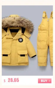 2024 Winter Thicken warm Down jacket Girls clothing kids toddler girl clothes Parka Hooded Children Outerwear Coats snow suit