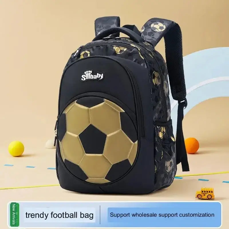 Football School Bags for Boys Shoulder Backpack Bagutte Children Spinal Protection Light Big Capacity Waterproof Backpack Kids