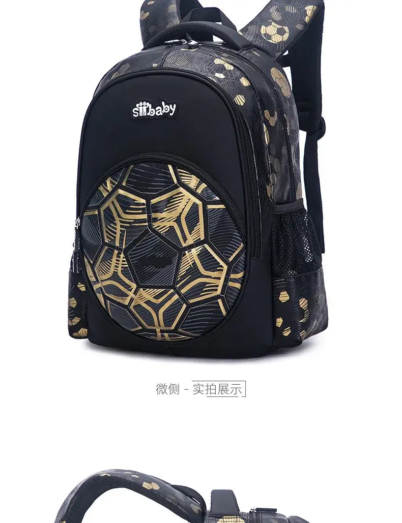 Football School Bags for Boys Shoulder Backpack Bagutte Children Spinal Protection Light Big Capacity Waterproof Backpack Kids